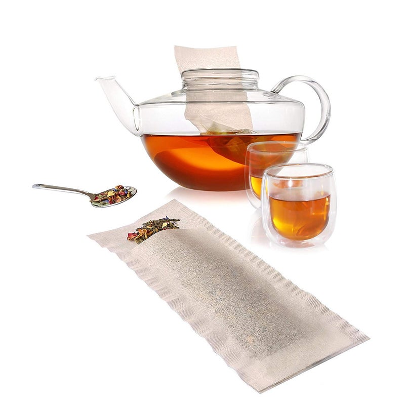 finum Pack of 4 Finum Large Disposable 100 Count Tea Filter Bags - Image 3